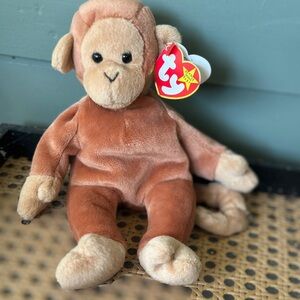 1995 Ty Beanie Baby BONGO (4067)-Retired, Rare, Tan Tail, Multiple Tag Errors!